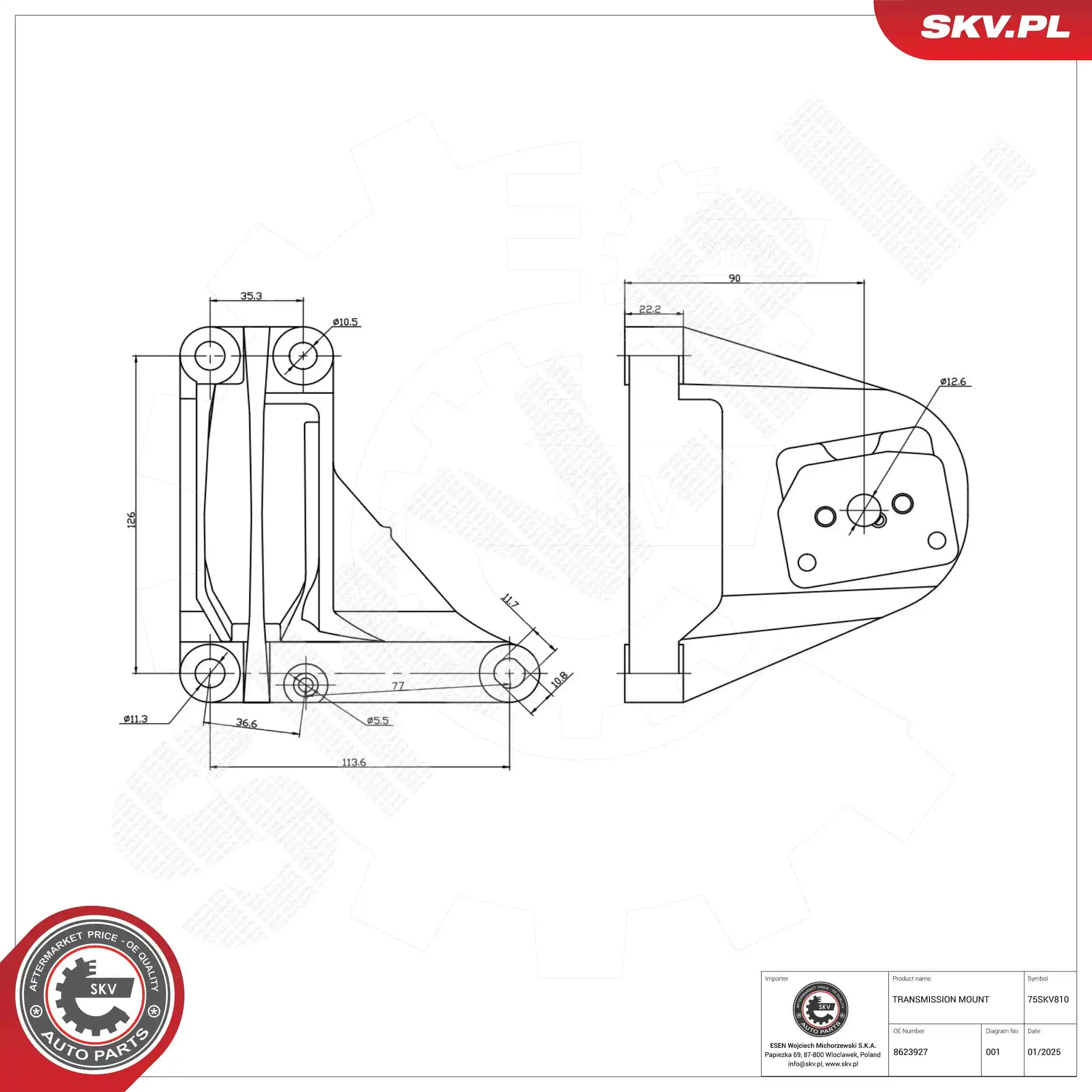 Mounting, automatic transmission